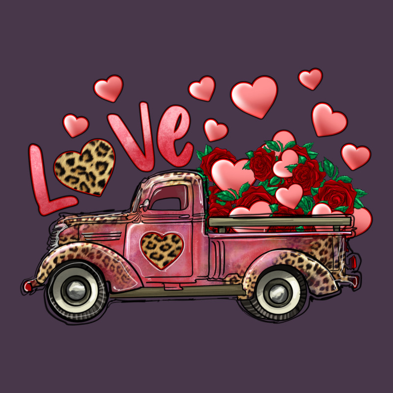 Love Truck With Roses And Leopard Heavyweight Hoodie by RanaPortraitStore | Teevron