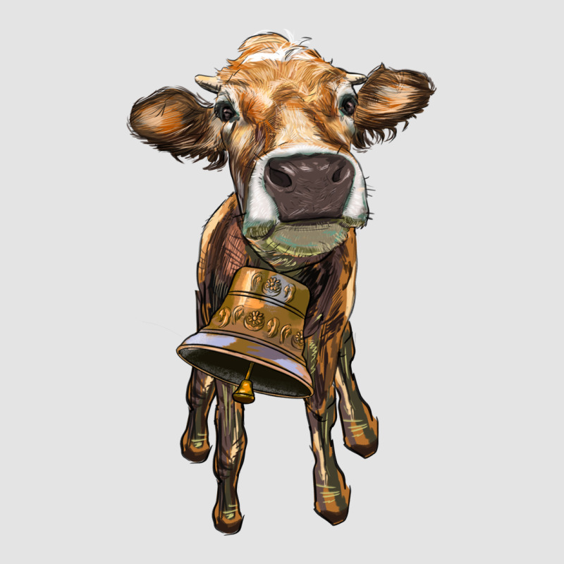 Heifer Cow With Cow Bell Premium Sweatshirt by RanaPortraitStore | Teevron