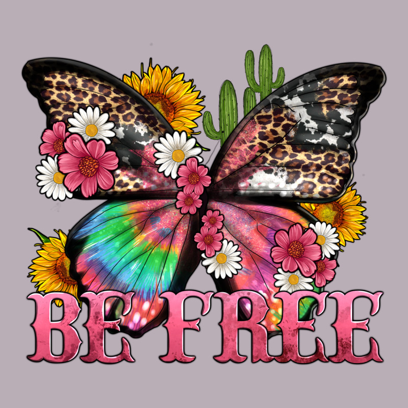 Be Free With Butterfly And Cactus Flowers Vintage Tee by Artiststas | Teevron