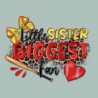 Little Sister Biggest Fan Softball Heavyweight Hoodie | Teevron