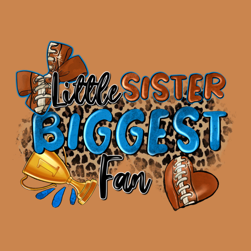 Little Sister Biggest Fan Football Heavyweight Hoodie by Zillion Design Studio | Teevron