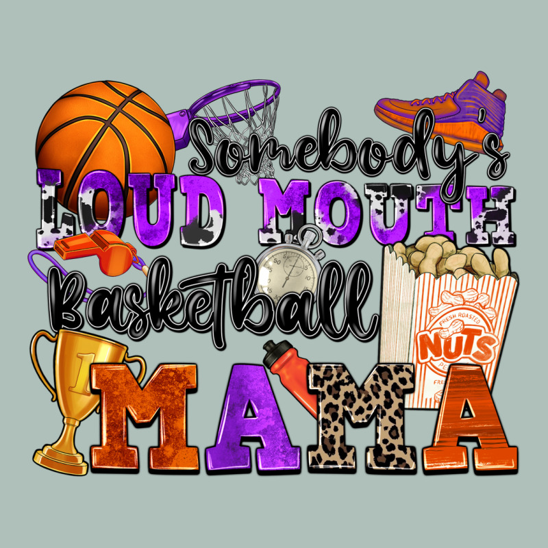 Somebody's Loud Mouth Basketball Mama Heavyweight Hoodie by Zillion Design Studio | Teevron