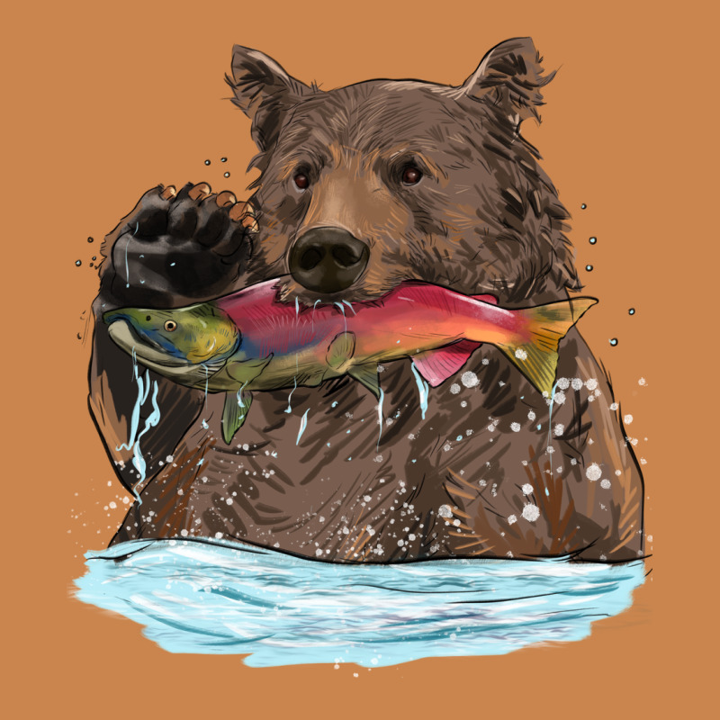 Mama Bear Haunting Fish Heavyweight Hoodie by RanaPortraitStore | Teevron
