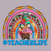 Teacherlife And Teacher Gnome Rainbow Vintage Tee | Teevron