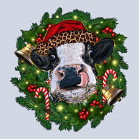 Heifer Cow With Christmas Wreath Premium Sweatshirt | Teevron