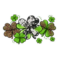 Western Cowhide Leopard Glitter Shamrocks | Teevron