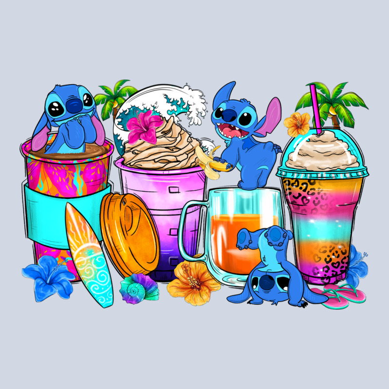 Stitch Summer Coffee Cups Premium Sweatshirt by Zillion Design Studio | Teevron