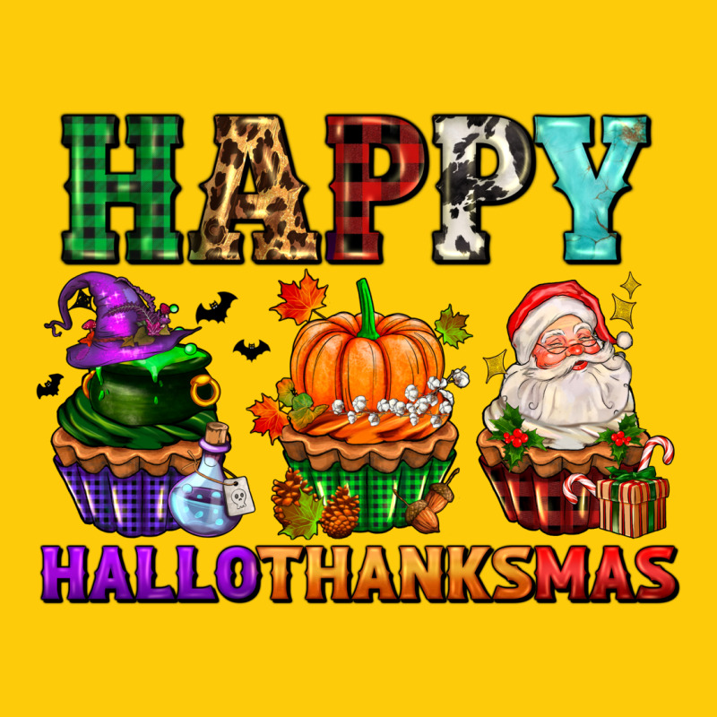 Happy Hallothanksmas With Cupcakes Premium Hoodie by AdoDesignShop | Teevron