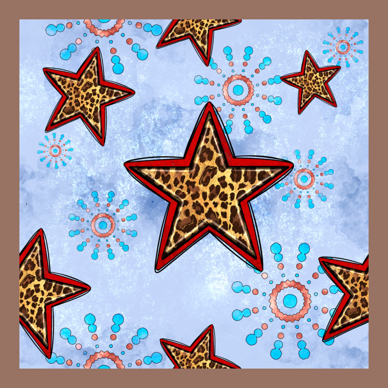4th Of July Leopard Star Seamless Pattern Premium Hoodie by BundleAndBundleShop | Teevron