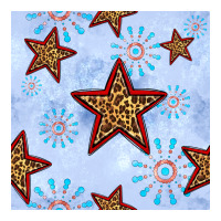 4th of july leopard star seamless pattern | Teevron