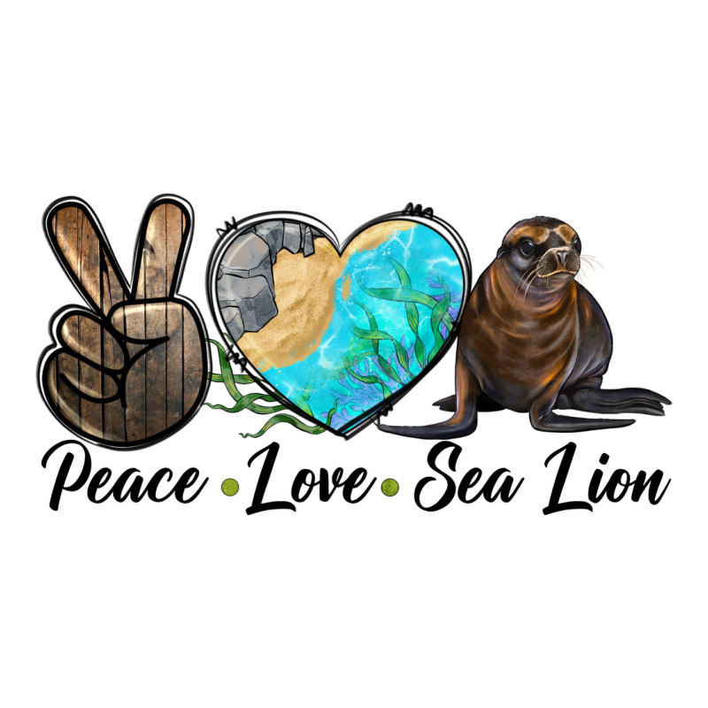 Peace Love Sea Lion Premium Tee by LillyAllenDesigns | Teevron