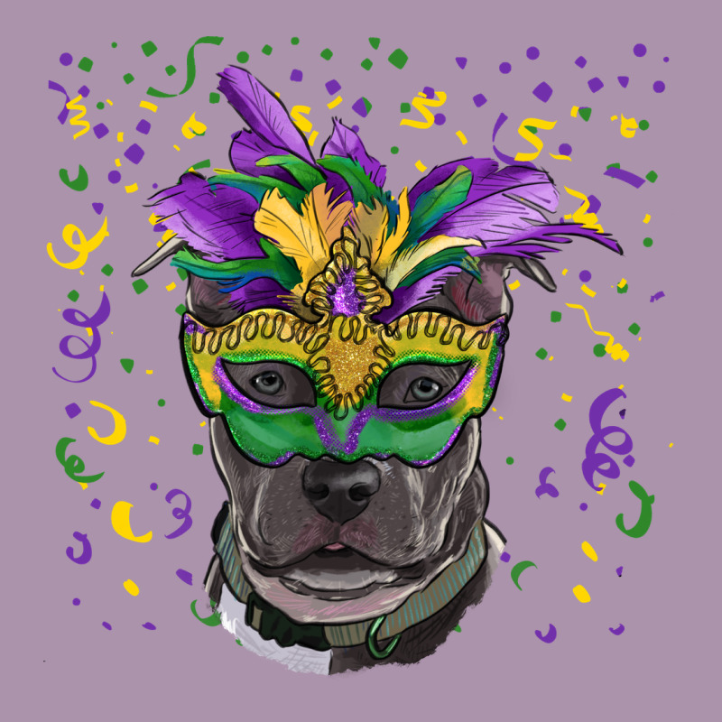 Mardi Gras  Mask Pitbull Heavyweight Hoodie by RanaPortraitStore | Teevron