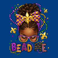 Bead Me Mardi Gras Afro Messy Bun Premium Sweatshirt | Teevron