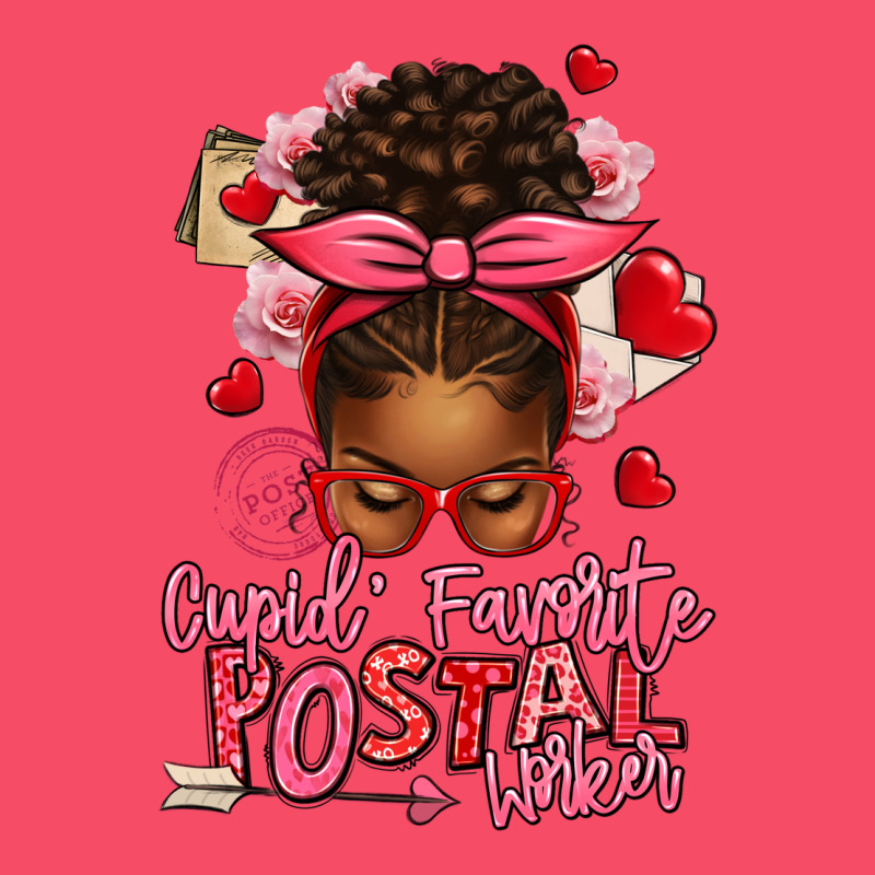 Cupid's Favorite Postal Worker Afro Messy Bun Premium Sweatshirt by texasbilliewilder | Teevron