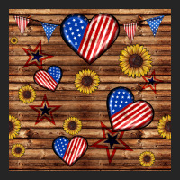 4th Of July Hearts Seamless Pattern Premium Hoodie | Teevron