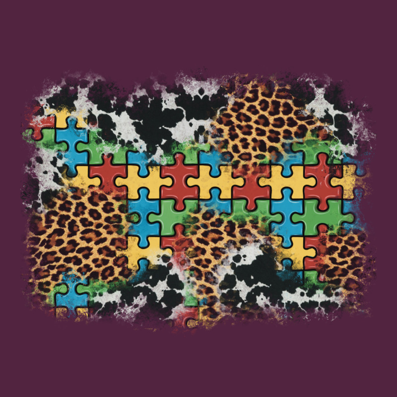 Autism Awareness Leopard Cowhide Background Urban Hoodie by Artiststas | Teevron