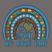 In April We Wear Blue Autism Awareness Leopard Rainbow Urban Hoodie | Teevron