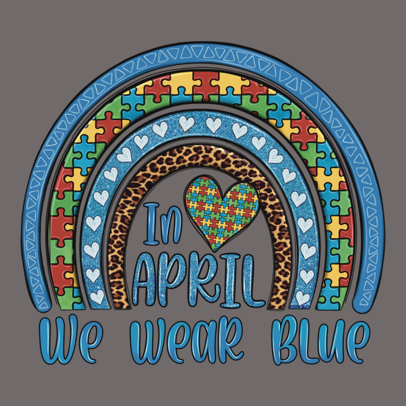 In April We Wear Blue Autism Awareness Leopard Rainbow Urban Hoodie by Artiststas | Teevron