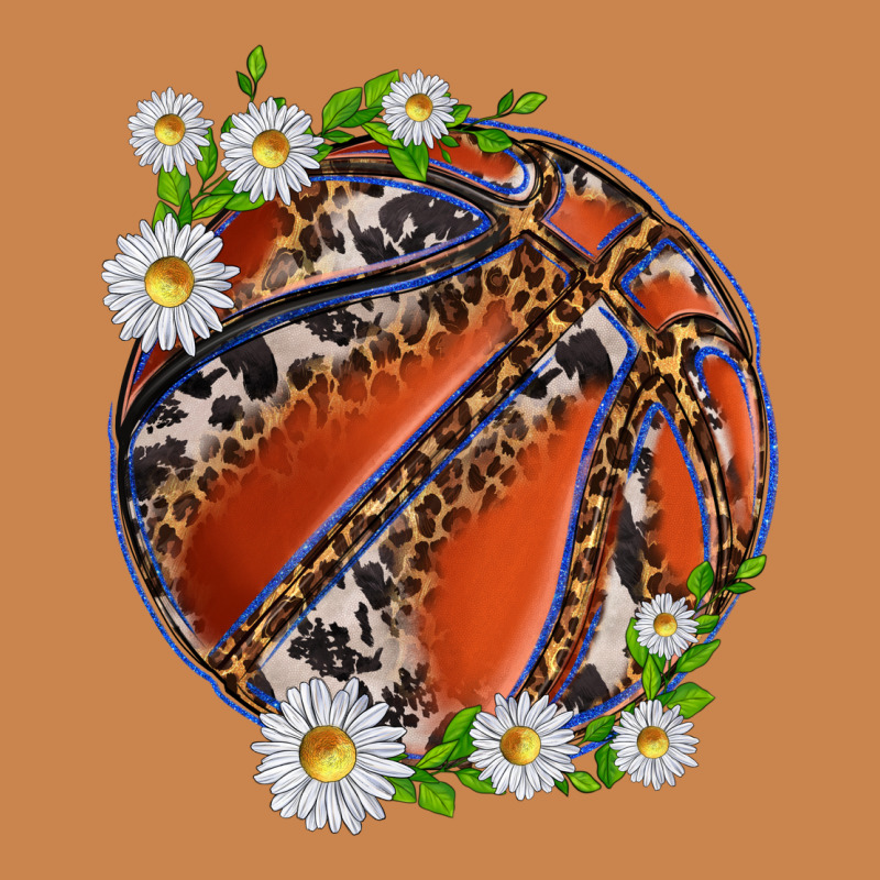 Basketball With Patterns And Daisies Heavyweight Hoodie by texasbilliewilder | Teevron