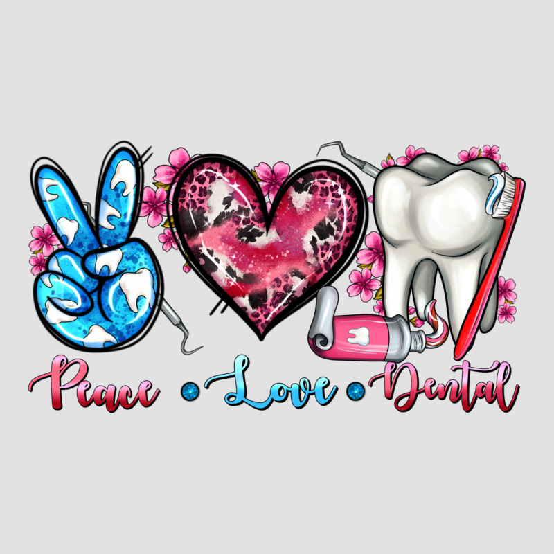 Peace Love Dental Premium Hoodie by AdoDesignShop | Teevron