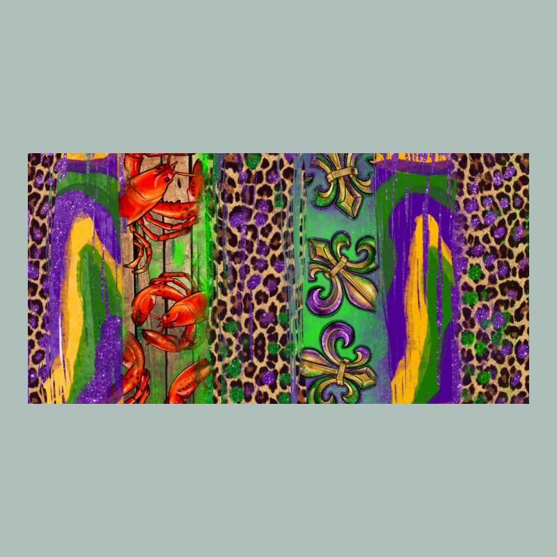 Mardi Gras Brushstrokes Crawfish Fleur De Lis Heavyweight Hoodie by RanaPortraitStore | Teevron