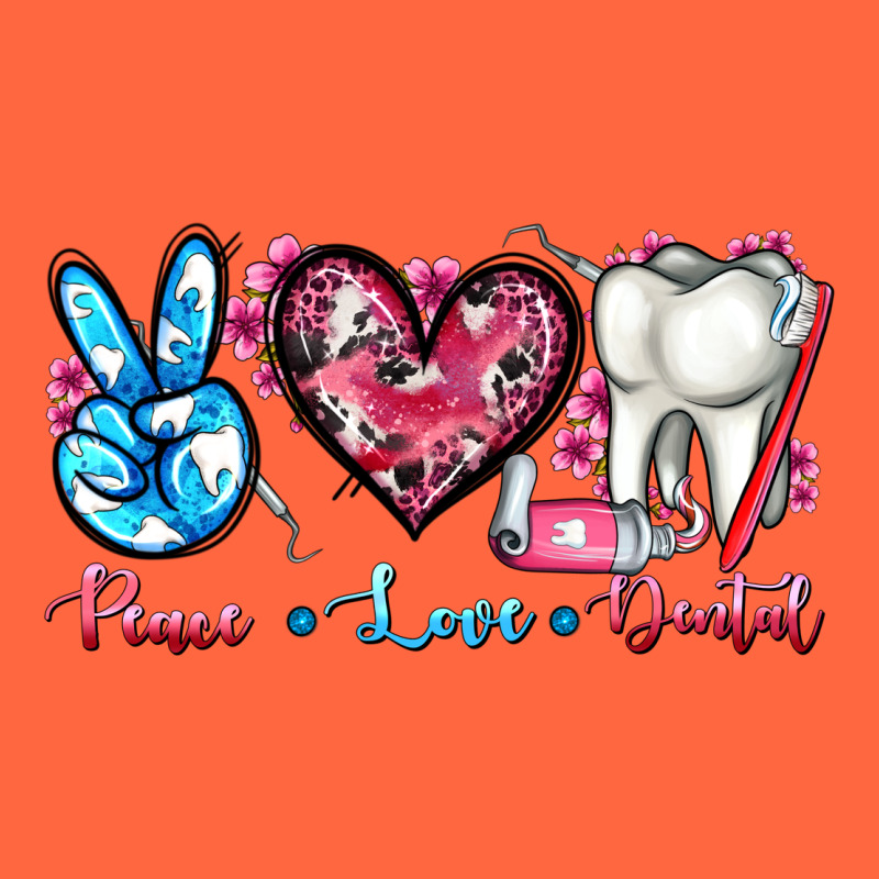 Peace Love Dental Premium Hoodie by AdoDesignShop | Teevron