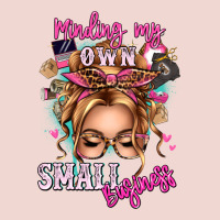 Minding My Own Small Business Blonde Messy Bun Premium Sweatshirt | Teevron