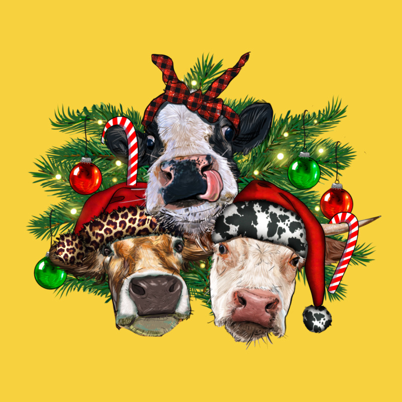 Christmas Cows With Tree Premium Sweatshirt by RanaPortraitStore | Teevron