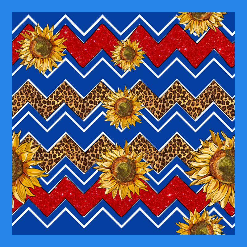 4th Of July Sunflower Seamless  Pattern Premium Hoodie by BundleAndBundleShop | Teevron