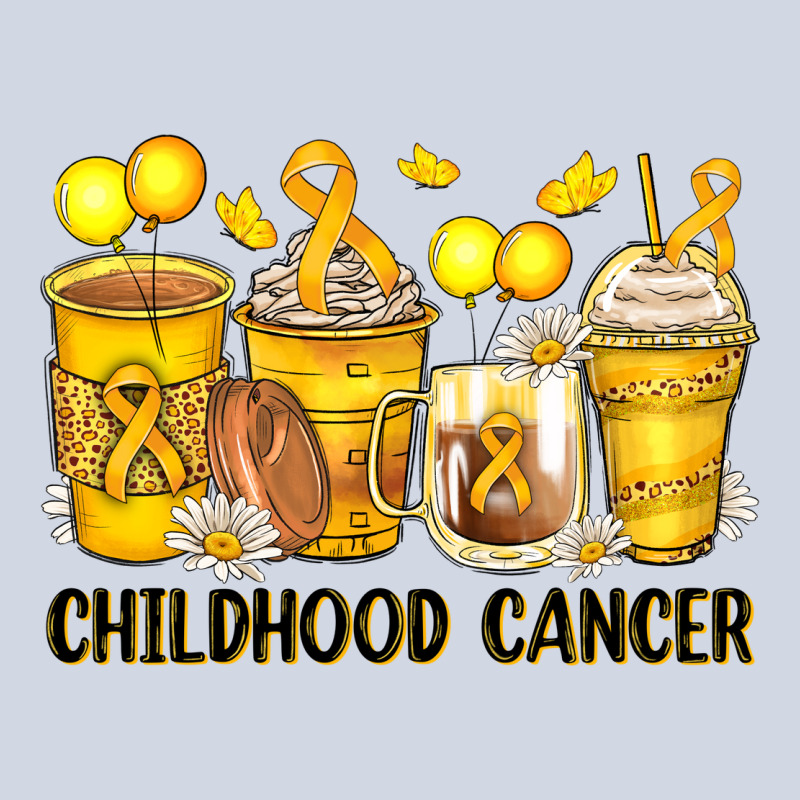 Childhood Cancer Coffee Cups Premium Sweatshirt by Zillion Design Studio | Teevron