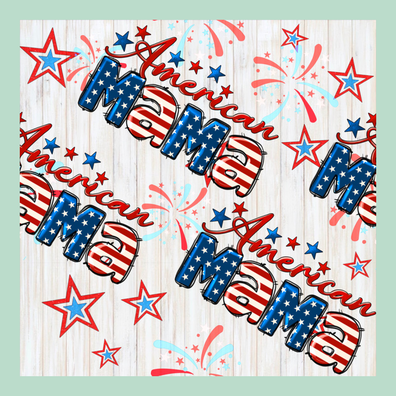 American Mama Seamless Pattern Premium Hoodie by BundleAndBundleShop | Teevron