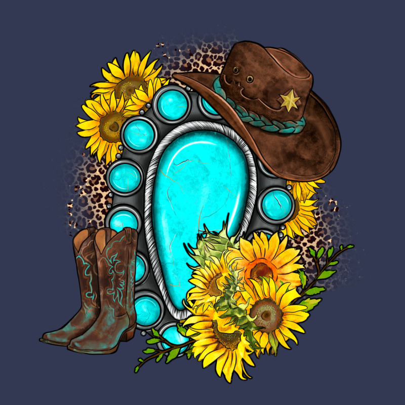 Western Turquoise Gemstone Heavyweight Hoodie by Zillion Design Studio | Teevron