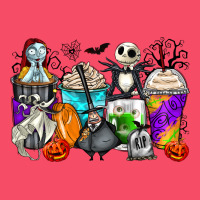 Halloween Cartoon Characters Coffee Cups Premium Sweatshirt | Teevron