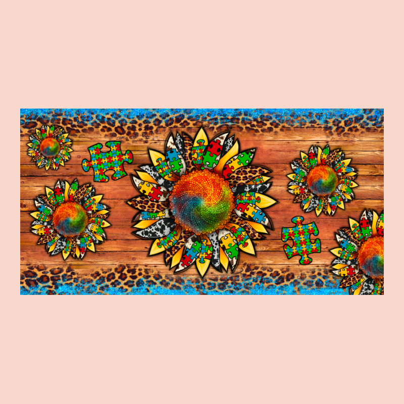 Autism Awareness Sunflower Puzzle License Plate Urban Hoodie by Artiststas | Teevron
