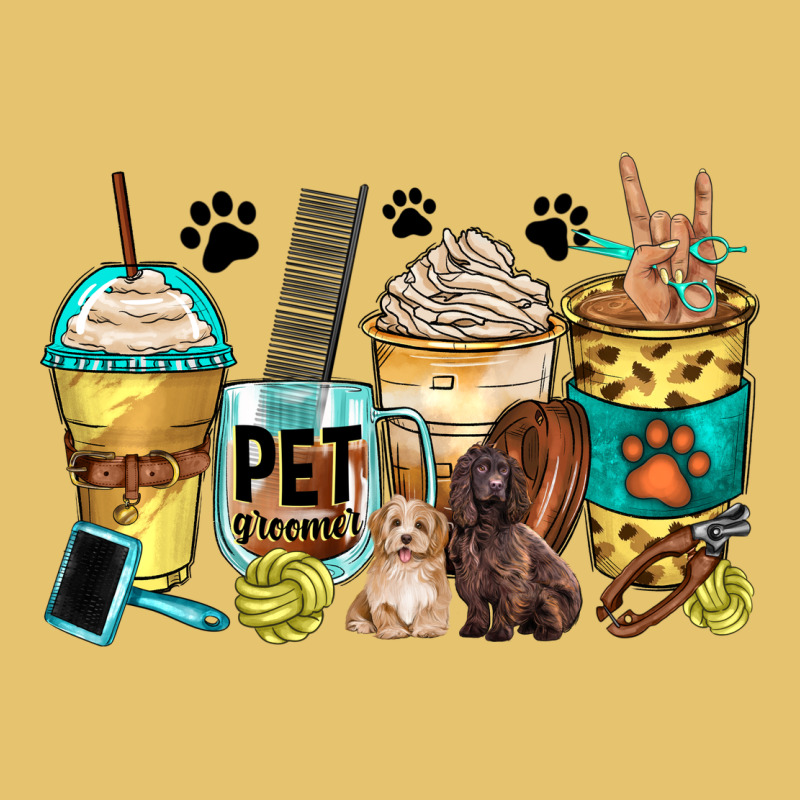 Pet Groomer Coffee Cups Premium Sweatshirt by Zillion Design Studio | Teevron