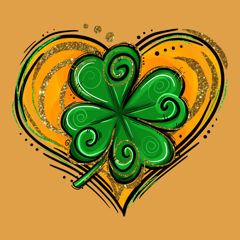 St. Patrick's Day Heart With Shamrock Premium Hoodie by Jasminsmagicworld | Teevron