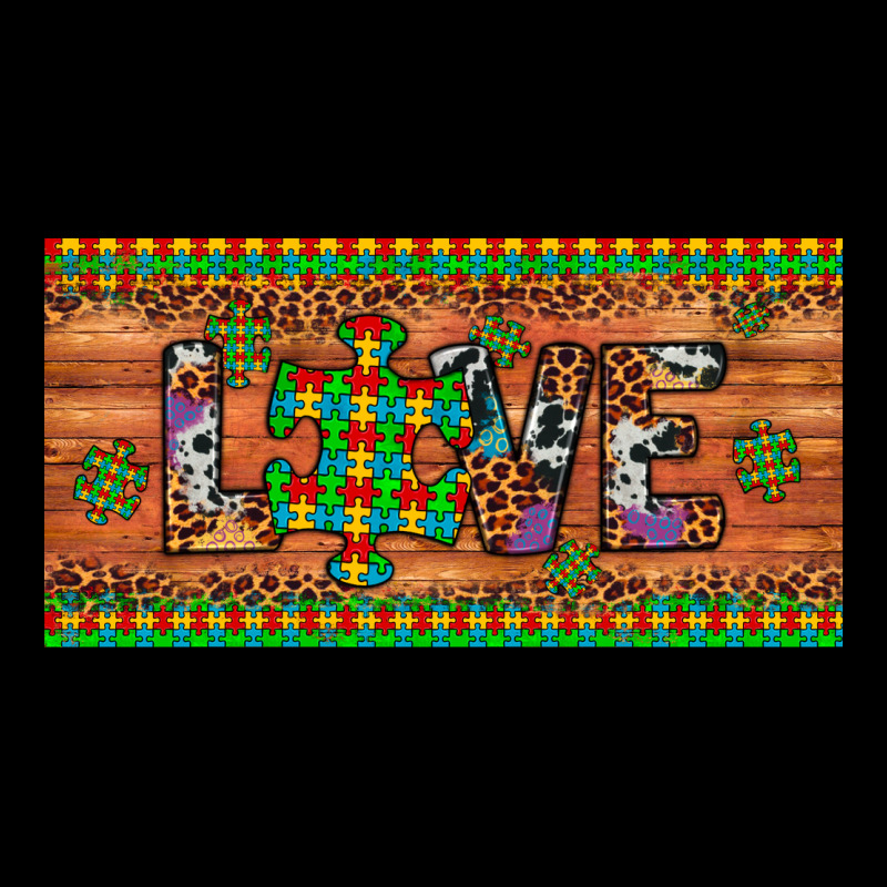 Love Autism Awareness License Plate Urban Hoodie by Artiststas | Teevron