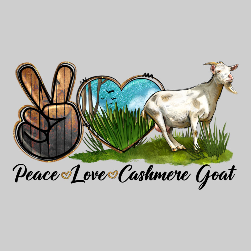 Peace Love Cashmere Goat Premium Tee by LillyAllenDesigns | Teevron