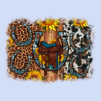Saddle Sunflower Horseshoe Cowhide Leopard Background Urban Hoodie | Teevron