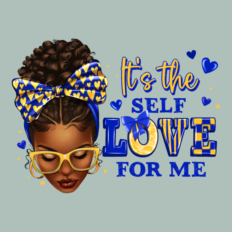 Sorority Colors Blue And Gold It's The Self Love F Heavyweight Hoodie by texasbilliewilder | Teevron