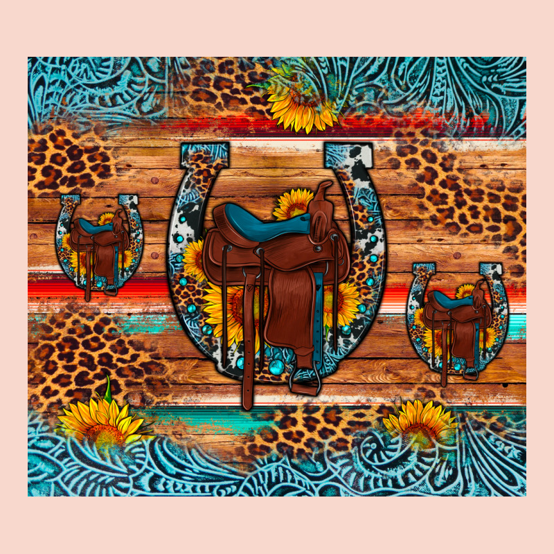 Saddle Horseshoe Leopard Sunflower Urban Hoodie by Artiststas | Teevron