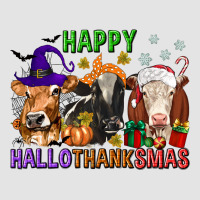 Happy Hallothanksmas With Cow Premium Sweatshirt | Teevron