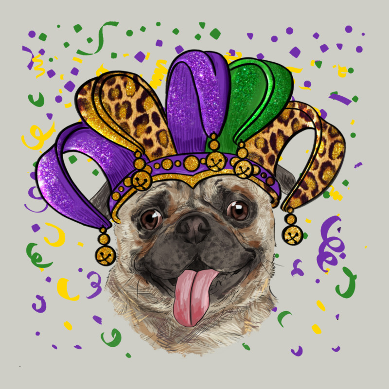 Mardi Gras Hat Pug Heavyweight Hoodie by RanaPortraitStore | Teevron