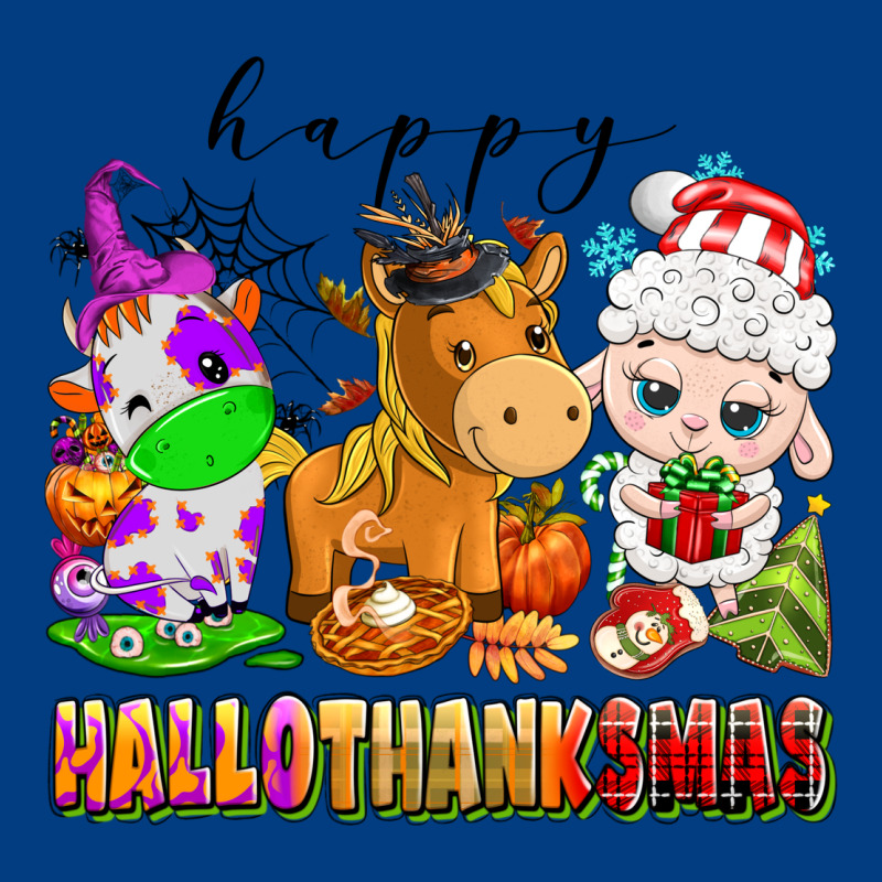 Happy Hallothanksmas Farm Animals Premium Sweatshirt by texasbilliewilder | Teevron