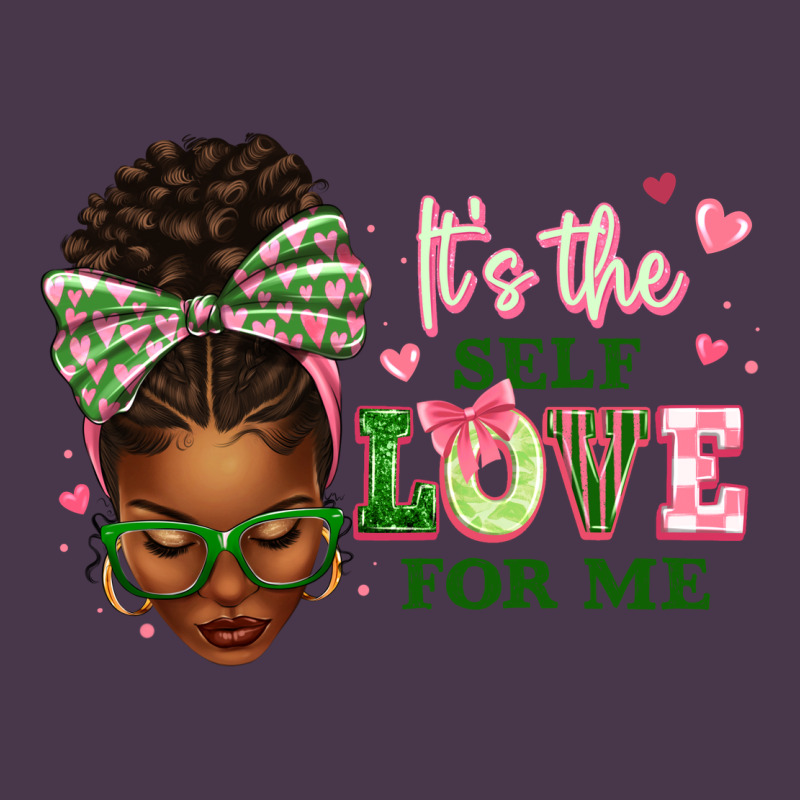 Sorority Colors It's The Self Love For Me Afro Wom Heavyweight Hoodie by texasbilliewilder | Teevron