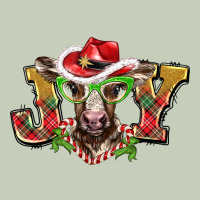 Christmas Joy Baby Cow Ladies Tee | Teevron