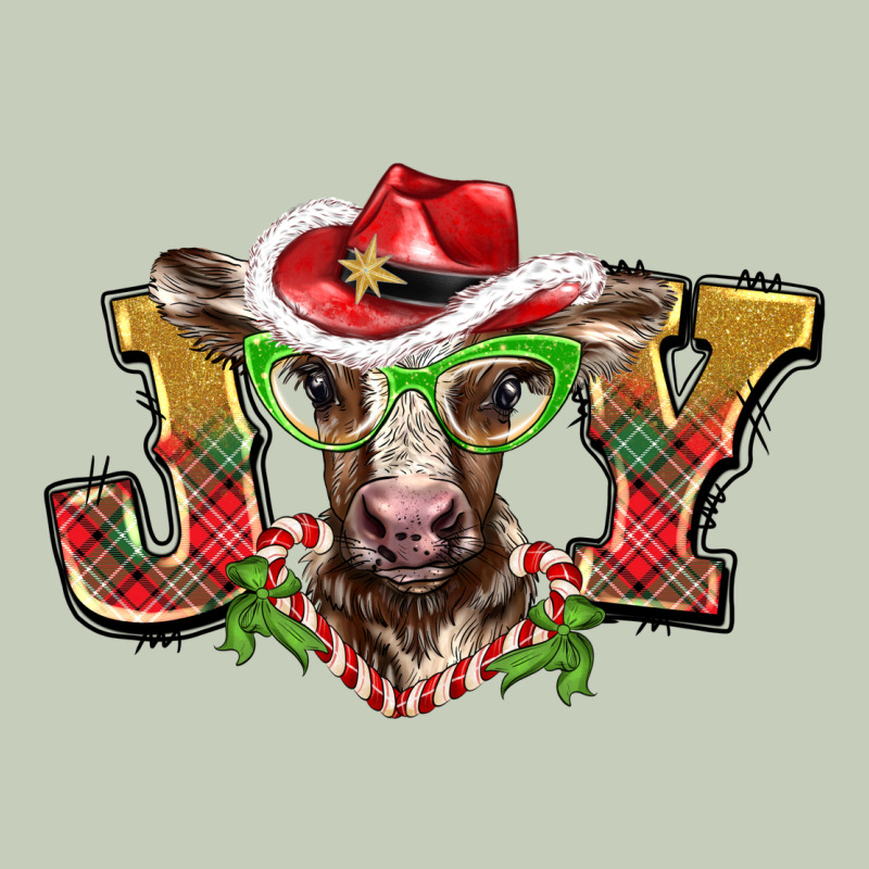 Christmas Joy Baby Cow Ladies Tee by BarkalooDesign | Teevron