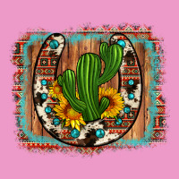 Cactus Sunflower Cowhide Horseshoe  Background Urban Hoodie | Teevron