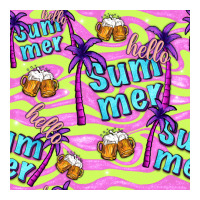 hello summer and beer seamless pattern | Teevron