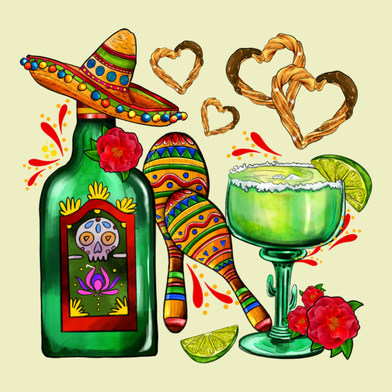 Mexican Tequila Margarita And Maracas Urban Hoodie by AdoDesignShop | Teevron